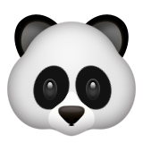 Panda Face Emoji (Apple/iOS Version)