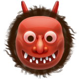 Japanese Ogre Emoji (Apple/iOS Version)