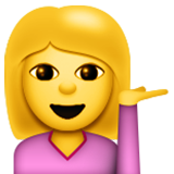 Information Desk Person Emoji (Apple/iOS Version)