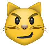 Cat Face With Wry Smile Emoji (Apple/iOS Version)