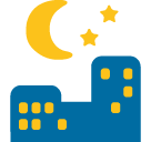 Night With Stars Emoji Icon