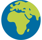 Earth Globe Europe-africa Emoji - Hangouts / Android Version