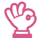 Ok Hand Sign Emoji Icon