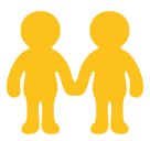 Two Men Holding Hands Emoji - Hangouts / Android Version