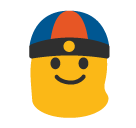 Man With Gua Pi Mao Emoji - Hangouts / Android Version