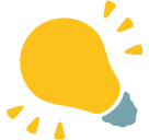 Electric Light Bulb Emoji Icon