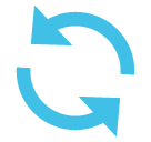 Anticlockwise Downwards And Upwards Open Circle Arrows Emoji - Hangouts / Android Version