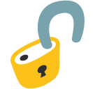 Open Lock Emoji Icon