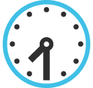 Clock Face Seven-thirty Emoji - Hangouts / Android Version