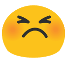 Persevering Face Emoji Icon