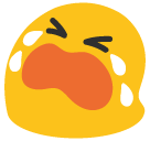 Loudly Crying Face Emoji Icon