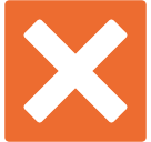 Negative Squared Cross Mark Emoji - Hangouts / Android Version