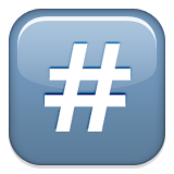 Keycap Number Sign Emoji (Apple/iOS Version)