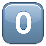 Keycap Digit Zero Emoji (Apple/iOS Version)
