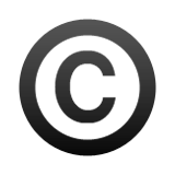 Copyright Sign Emoji (Apple/iOS Version)