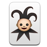 Playing Card Black Joker Emoji (Apple/iOS Version)
