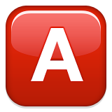 Negative Squared Latin Capital Letter A Emoji (Apple/iOS Version)
