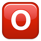 Negative Squared Latin Capital Letter O Emoji (Apple/iOS Version)