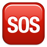 Squared Sos Emoji (Apple/iOS Version)