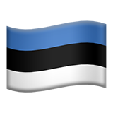 Flag For Estonia Emoji (Apple/iOS Version)