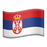 Flag For Serbia Emoji (Apple/iOS Version)