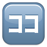 Squared Katakana Koko Emoji (Apple/iOS Version)