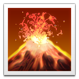 Volcano Emoji (Apple/iOS Version)