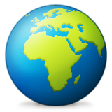 Earth Globe Europe-africa Emoji (Apple/iOS Version)