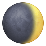 Waxing Crescent Moon Symbol Emoji (Apple/iOS Version)