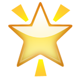 Glowing Star Emoji (Apple/iOS Version)