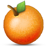 Tangerine Emoji (Apple/iOS Version)
