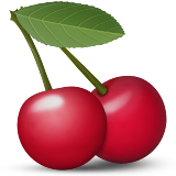 Cherries Emoji (Apple/iOS Version)