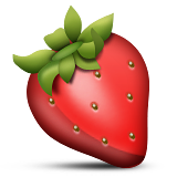 Strawberry Emoji (Apple/iOS Version)