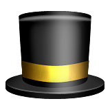 Top Hat Emoji (Apple/iOS Version)