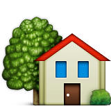 House With Garden Emoji (Apple/iOS Version)