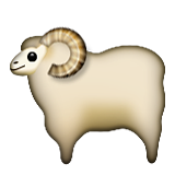Sheep Emoji (Apple/iOS Version)