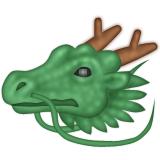 Dragon Face Emoji (Apple/iOS Version)