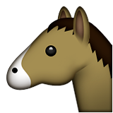Horse Face Emoji (Apple/iOS Version)