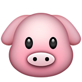 Pig Face Emoji (Apple/iOS Version)
