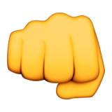 Fisted Hand Sign Emoji (Apple/iOS Version)