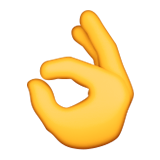 Ok Hand Sign Emoji (Apple/iOS Version)