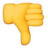 Thumbs Down Sign Emoji (Apple/iOS Version)