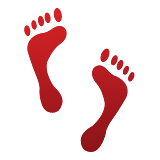 Footprints Emoji (Apple/iOS Version)