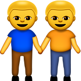 Two Men Holding Hands Emoji (Apple/iOS Version)