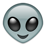 Extraterrestrial Alien Emoji (Apple/iOS Version)