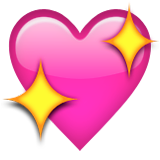 Sparkling Heart Emoji (Apple/iOS Version)
