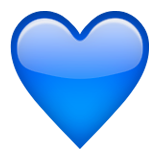Blue Heart Emoji (Apple/iOS Version)