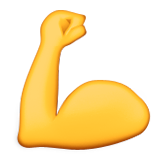 Flexed Biceps Emoji (Apple/iOS Version)