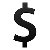 Heavy Dollar Sign Emoji (Apple/iOS Version)