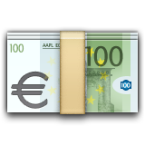 Banknote With Euro Sign Emoji (Apple/iOS Version)